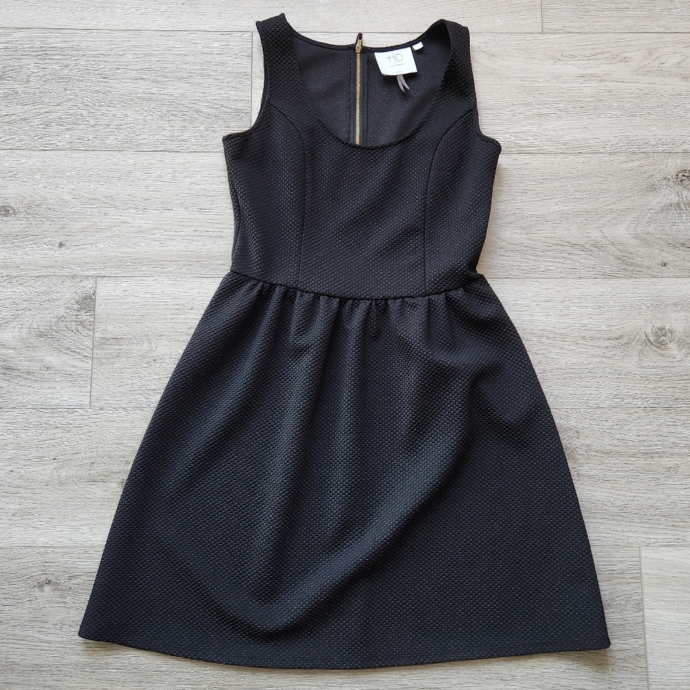 HD In Paris By Anthropologie Starry Night Black Dress Sleeveless Womens Small